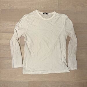 T by Alexander Wang White Long Sleeve Top - Size M